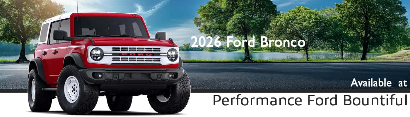 2026 Ford Bronco Big Bend At Performance Ford Bountiful